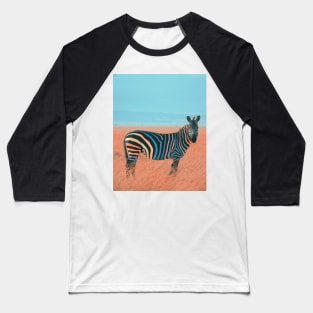 Colorful Zebra Baseball T-Shirt